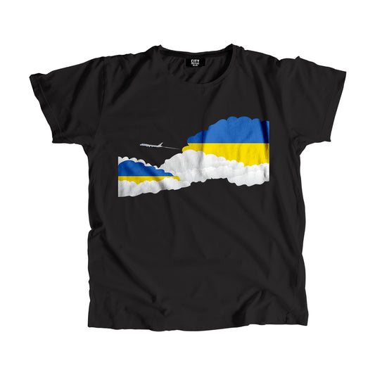 Ukraine Flags Day Clouds Unisex T-Shirt