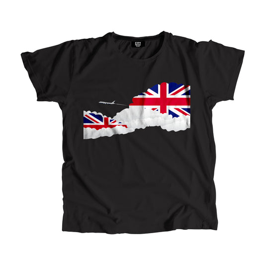 United KIngdom Flags Day Clouds Unisex T-Shirt